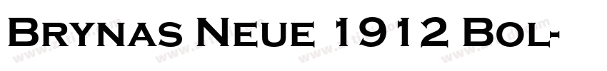 Brynas Neue 1912 Bol字体转换